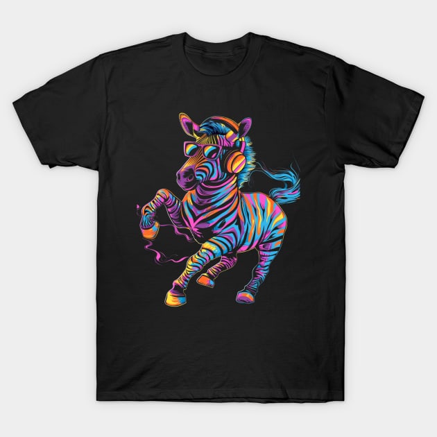 Zebra Vanishing Varieties T-Shirt by Infinity Painting